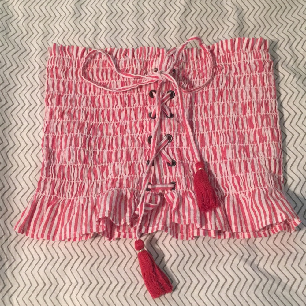 Red and white crop